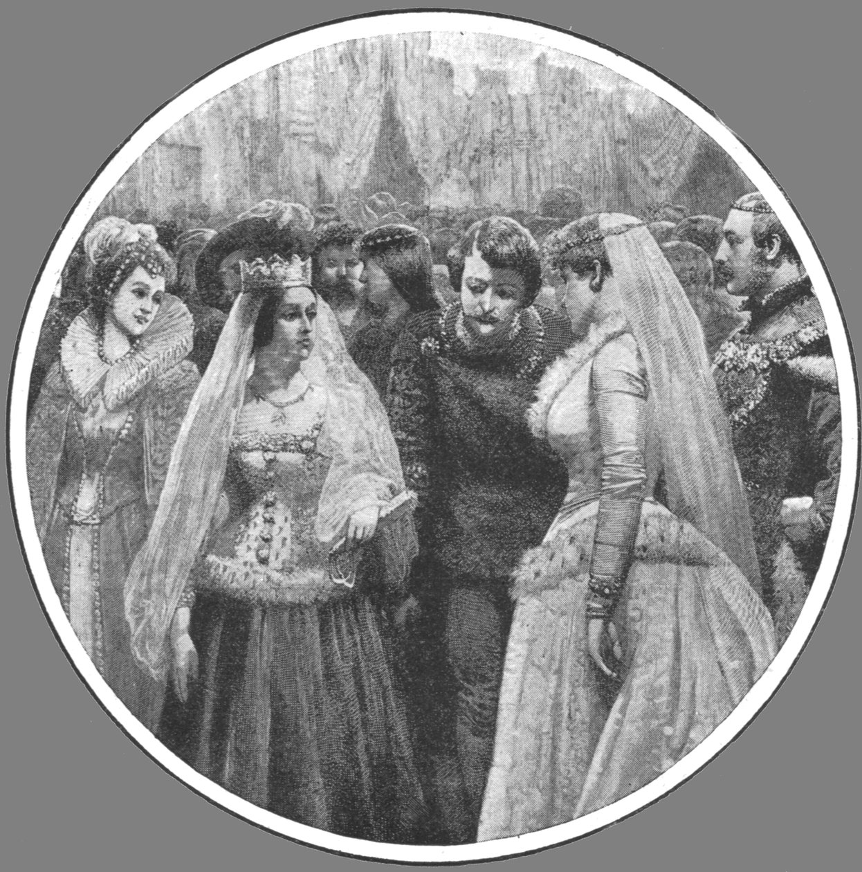 Queen Victorias Plantagenet Costume Ball på Buckingham Palace, 7 maj 1842..., 1901. av Unbekannt