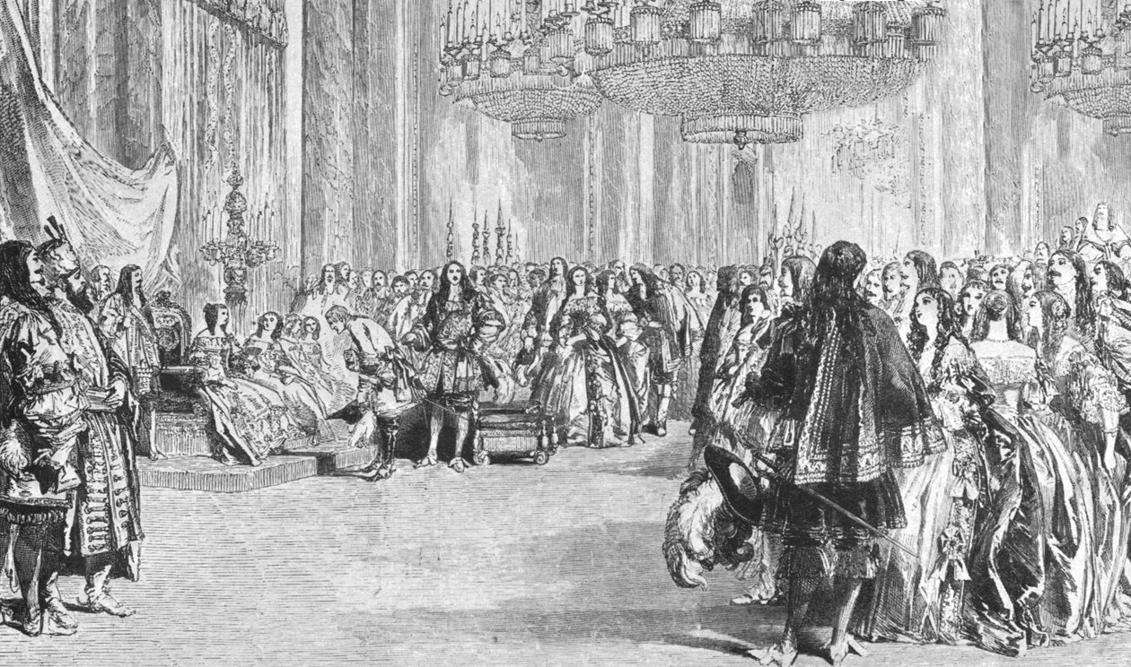 Queen Victorias Restoration Costume Ball på Buckingham Palace, 6 juni 1845, 1901. av Unbekannt
