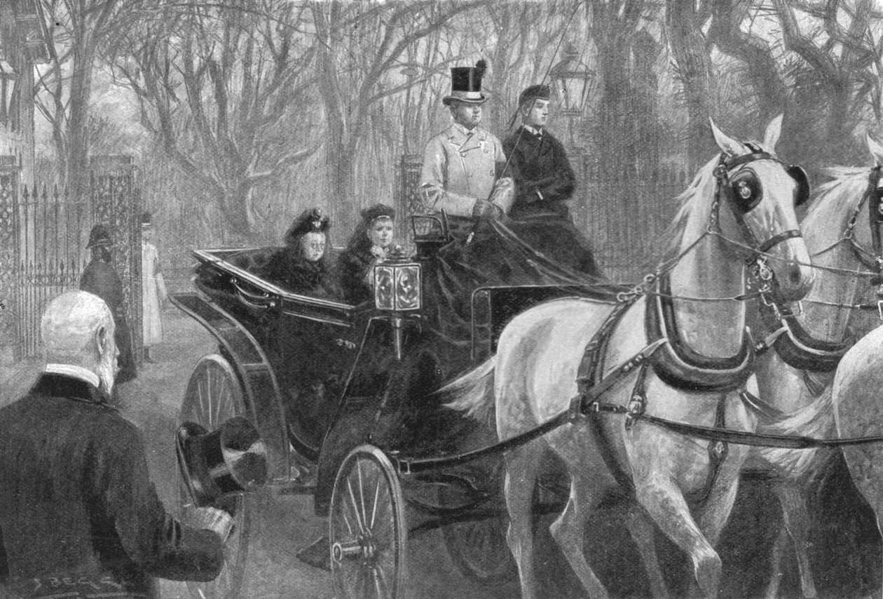 Drottning Victorias sista bilresa, Osborne, 15 januari 1901. av Unbekannt