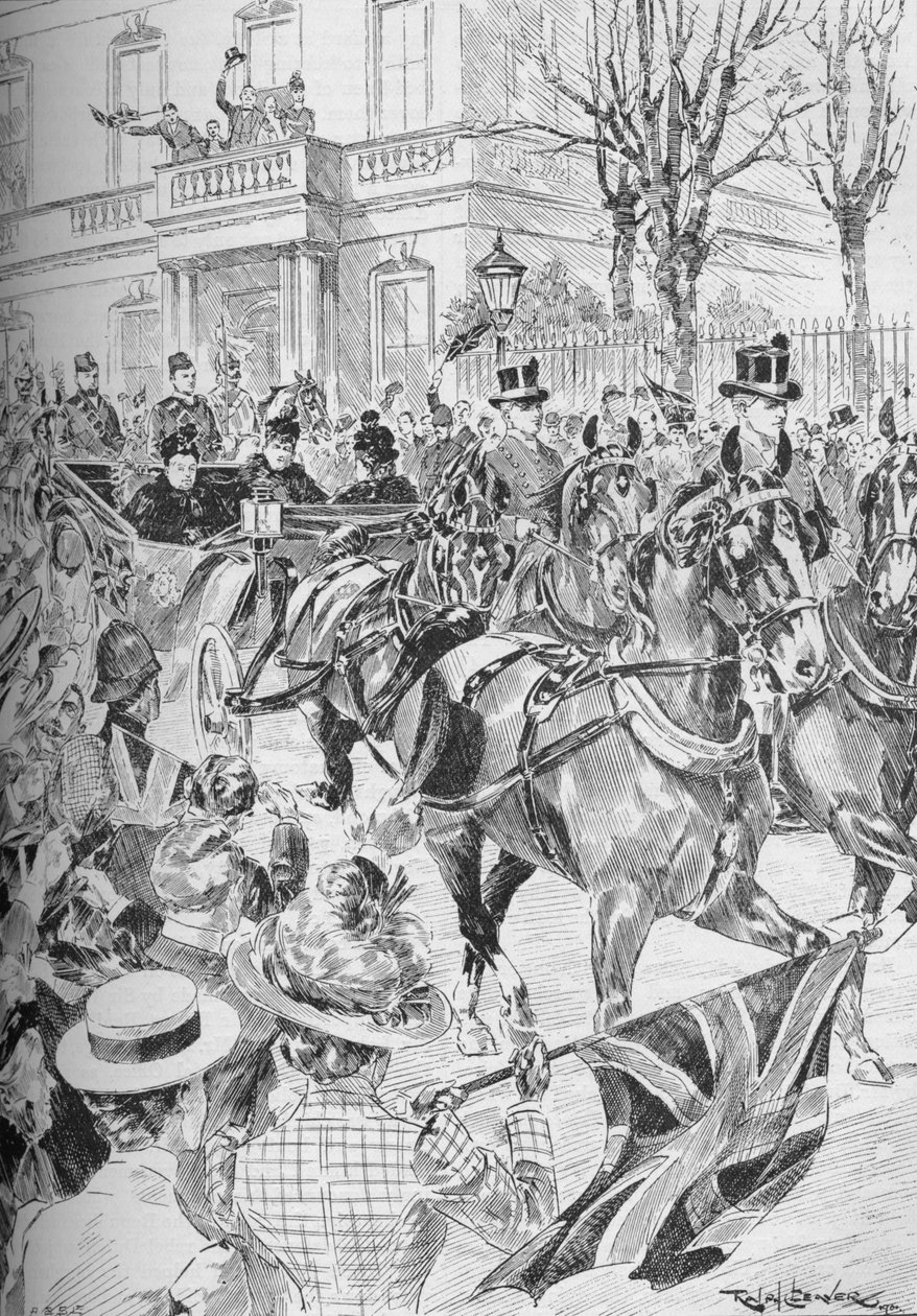 Drottning Victorias senaste besök i London, mars 1900 1906 av Unbekannt