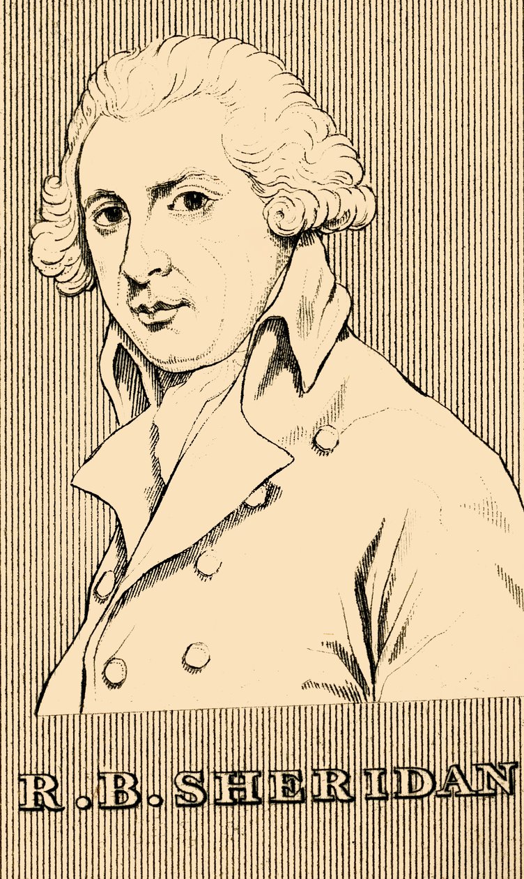 R. B. Sheridan, 1751-1816, 1830. av Unbekannt