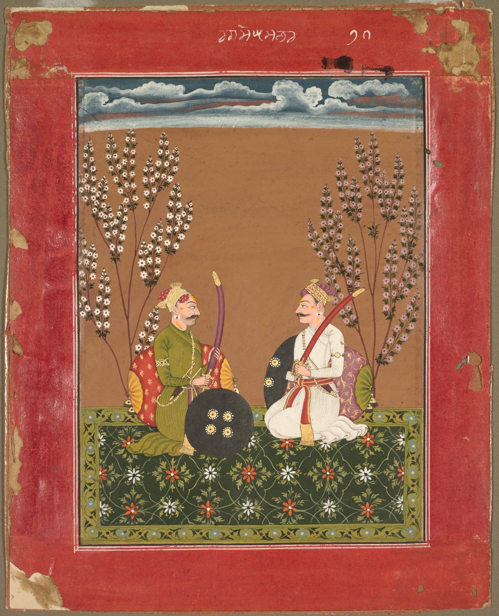Raga Suramananda, sida från en Ragamala-serie, c.1750. av Unbekannt