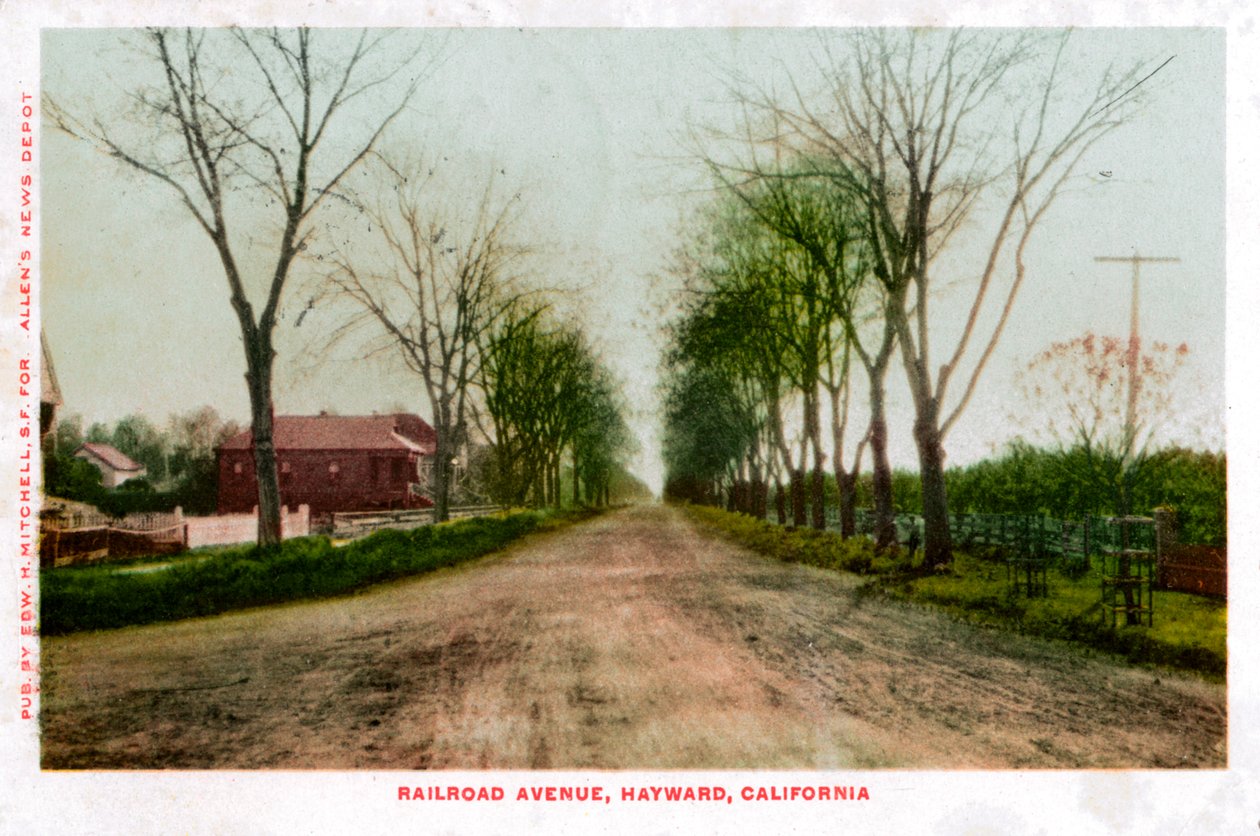 Railroad Avenue, Hayward, Kalifornien, 1905 av Unbekannt