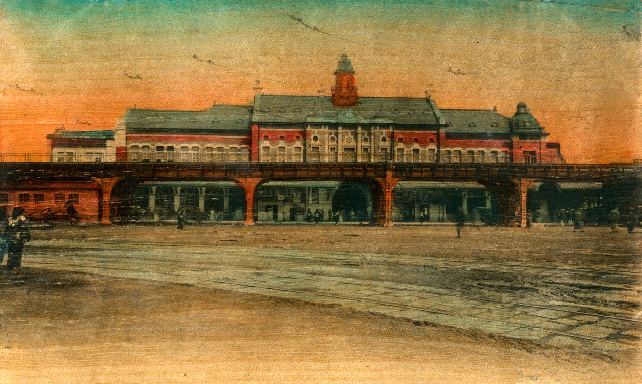 Järnvägsstation, Yokohama, 1900-talet av Unbekannt
