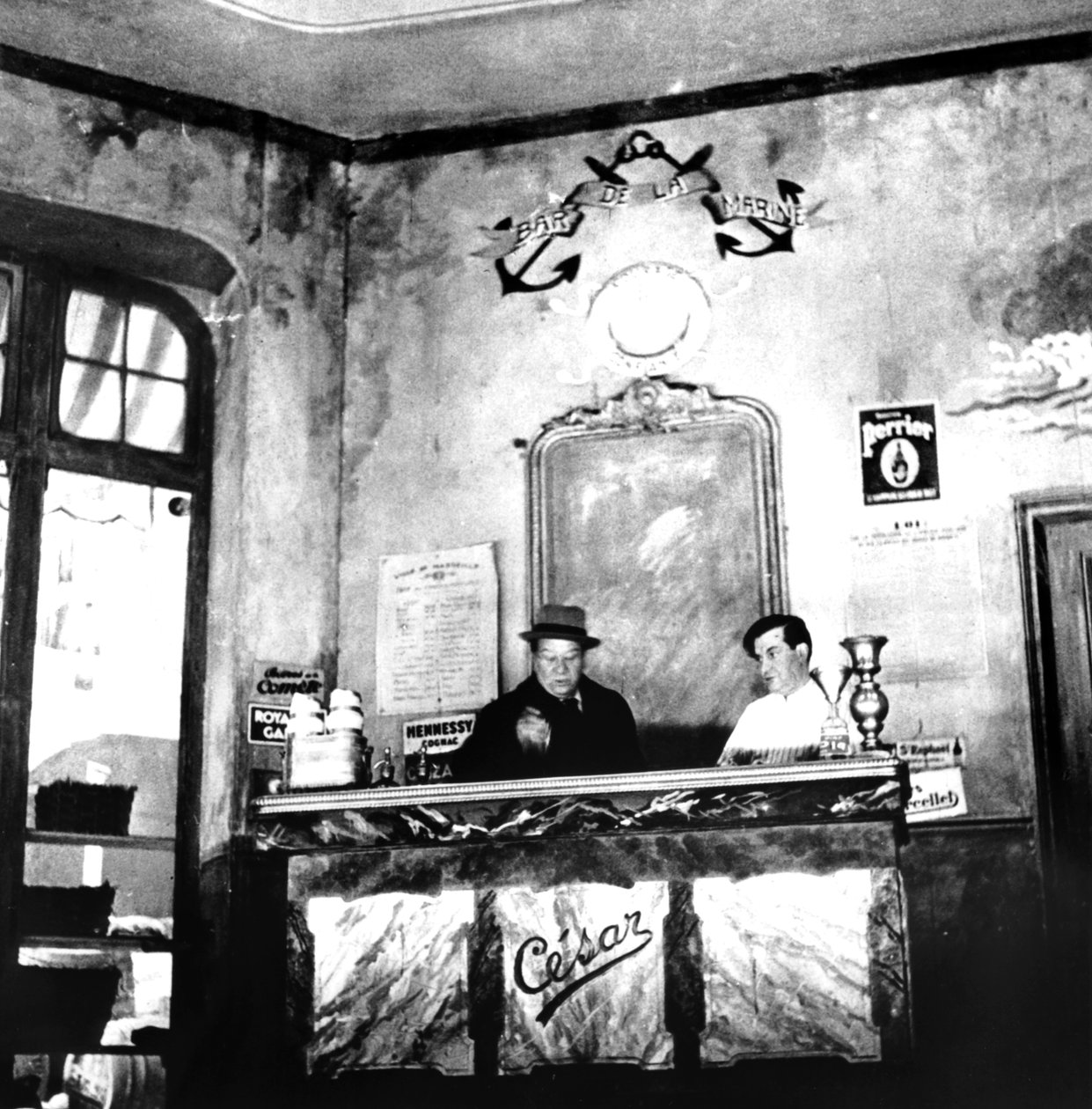 Raimu, fransk skådespelare, medverkar i en föreställning av Marcel Pagnols pjäs Cesar, c1936-1946 av Unbekannt
