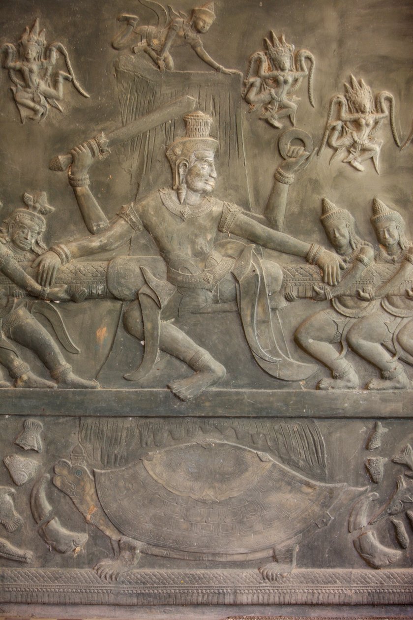 Ramayana-skulptur, Siem Reap, Kambodja av Unbekannt