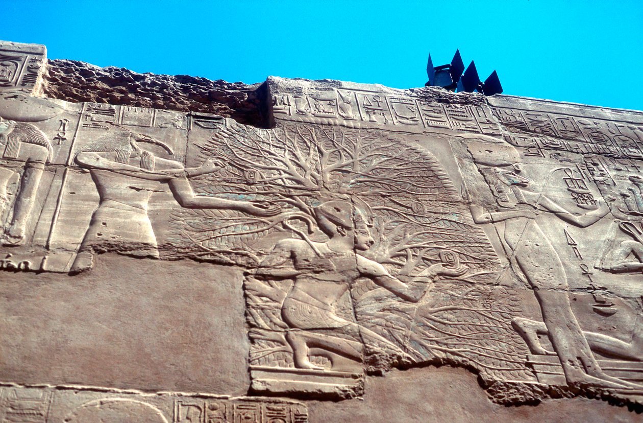 Ramses II och livets träd, Karnak, Egypten, 1200-talet f.Kr av Unbekannt