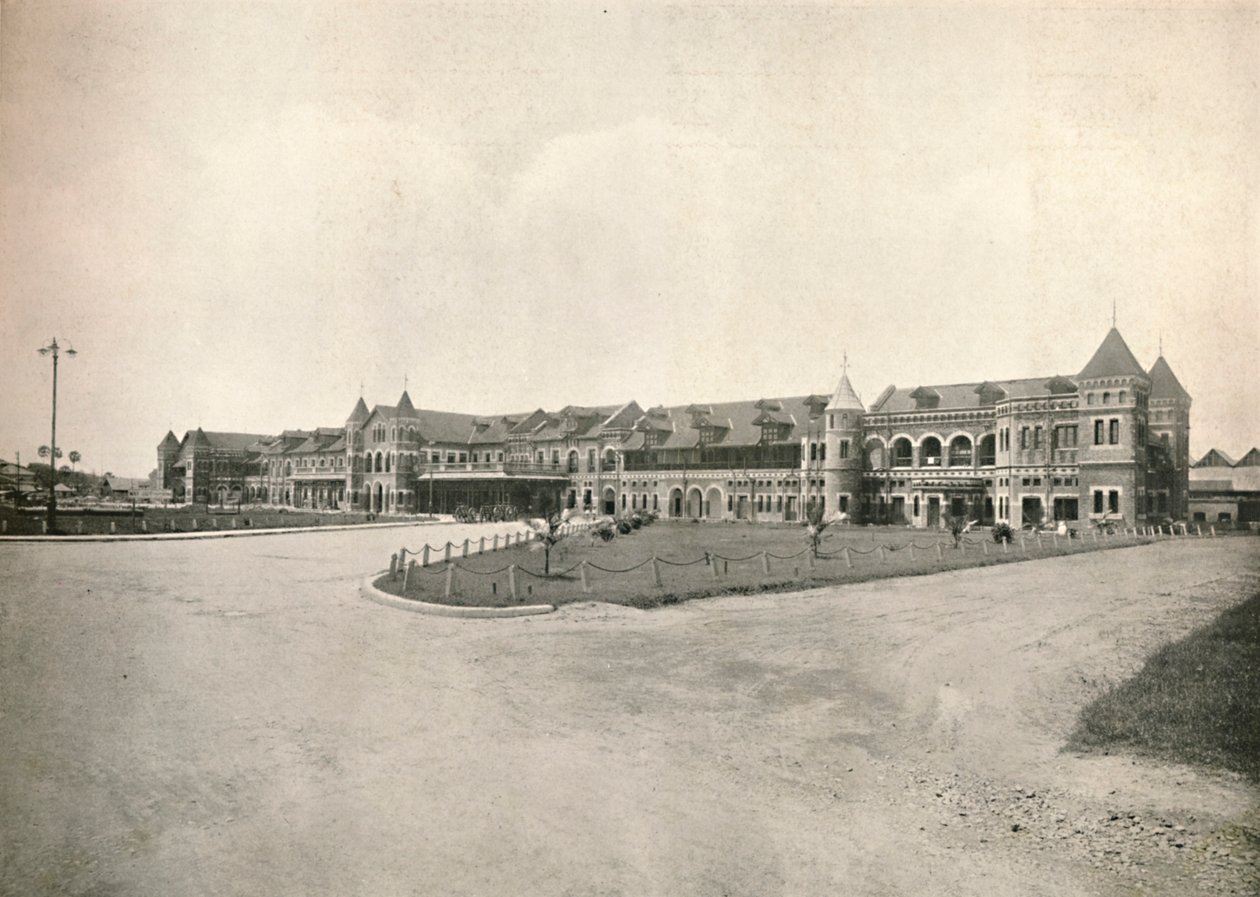 Rangoons järnvägsstation, 1900. av Unbekannt