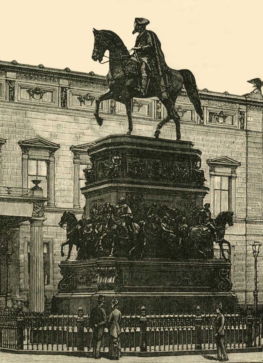 Rauchs-statyn av Fredrik den store, Berlin, 1890. av Unbekannt