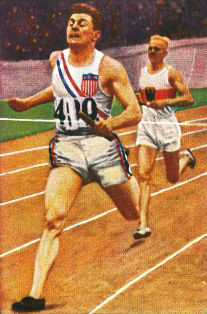Ray Barbuti och Hermann Engelhard, 4 x 400 m stafett, 1928. av Unbekannt