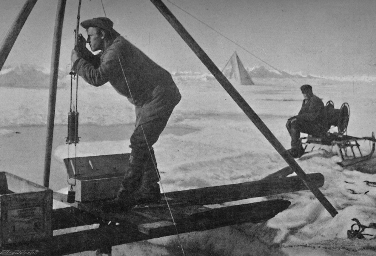 Avläsning av temperaturen med en lins. 12 juli 1894, 1894 1897 av Unbekannt