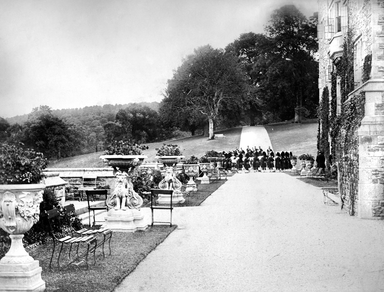 Bakre trädgård, Flete, c1882 av Unbekannt
