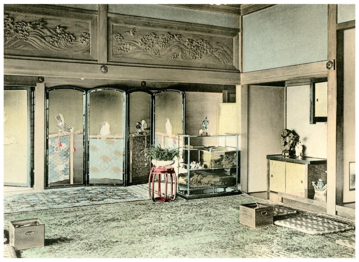 Mottagningsrum i ett japanskt adelsmanshus, 1904 av Unbekannt
