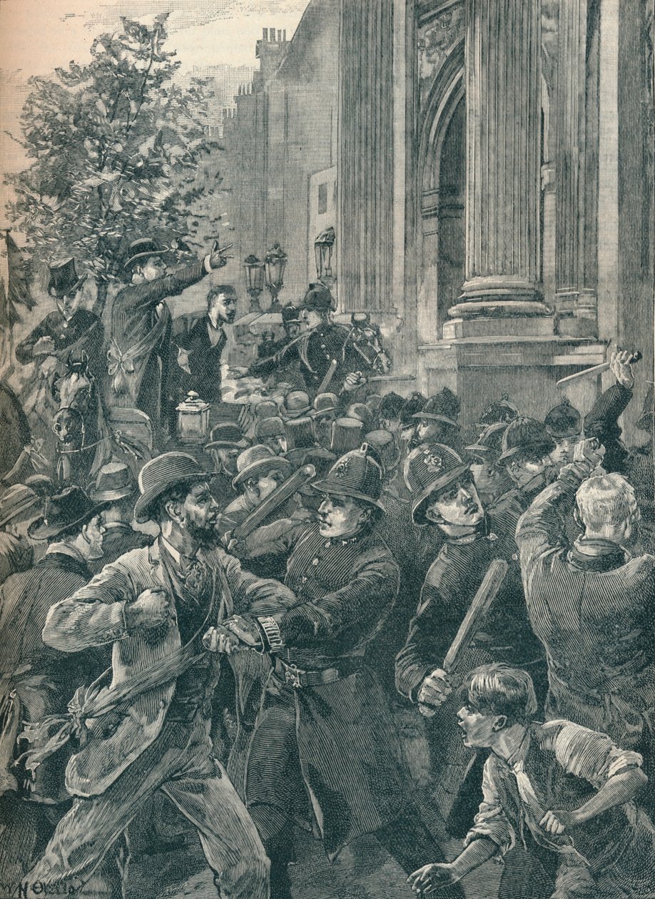 Reform Leaguers vid Marble Arch, London, 1866 1906 av Unbekannt