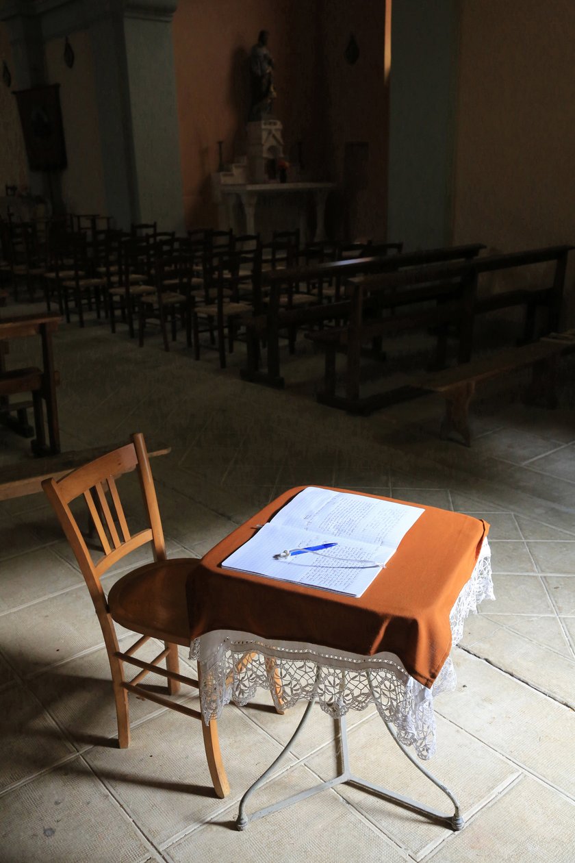 Registrera dig i en kyrka. av Unbekannt