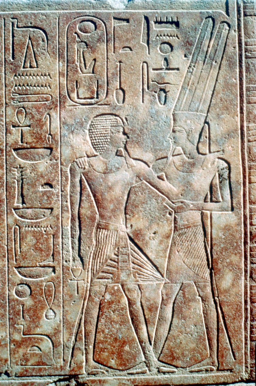 Relief av drottning Hatshepsut i manlig klänning, Amuntemplet, Karnak, Egypten, c1500 f.Kr. av Unbekannt