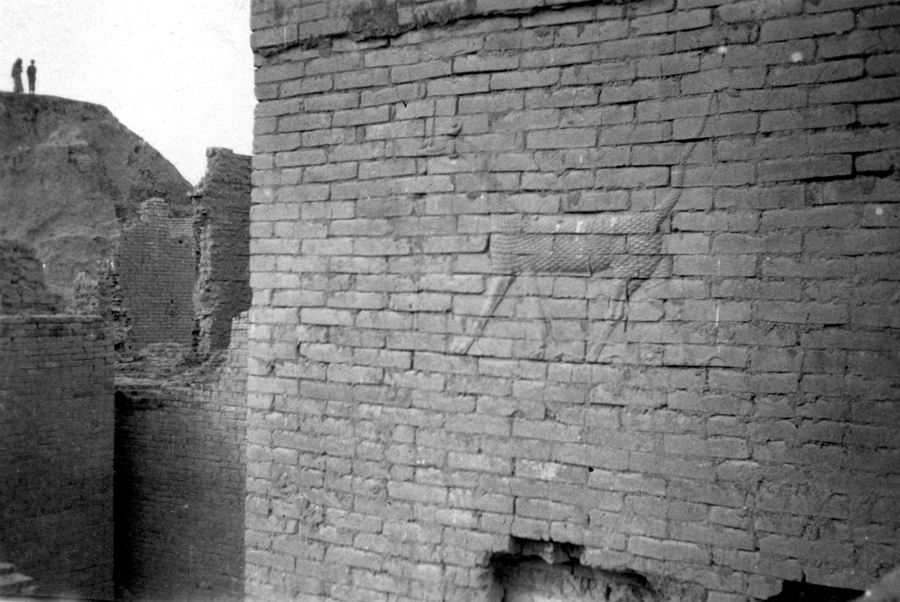 Relief på Ishtarporten, Babylon, 1917-1919 av Unbekannt