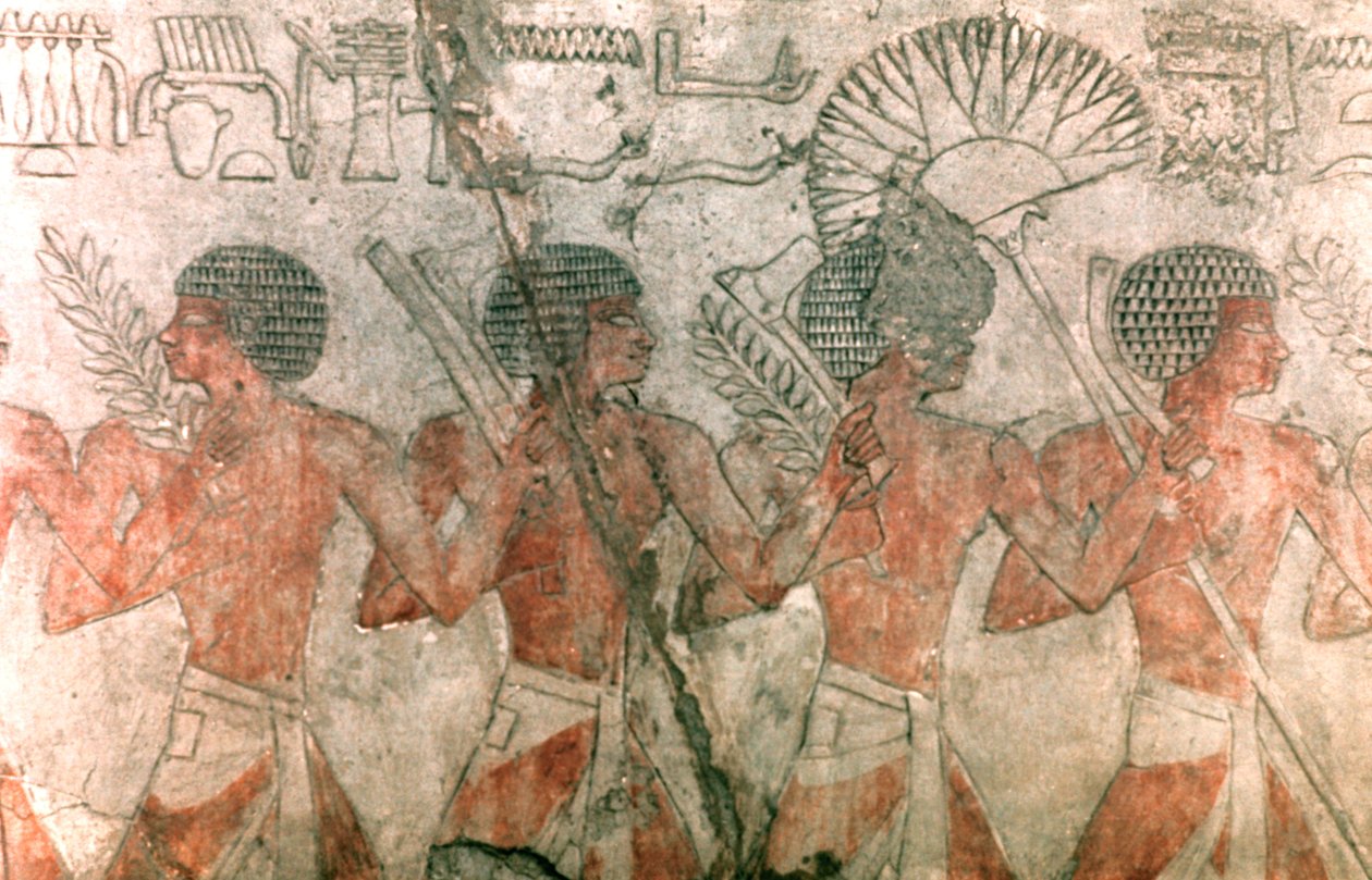 Relief med soldater, Hatshepsuts tempel av Unbekannt