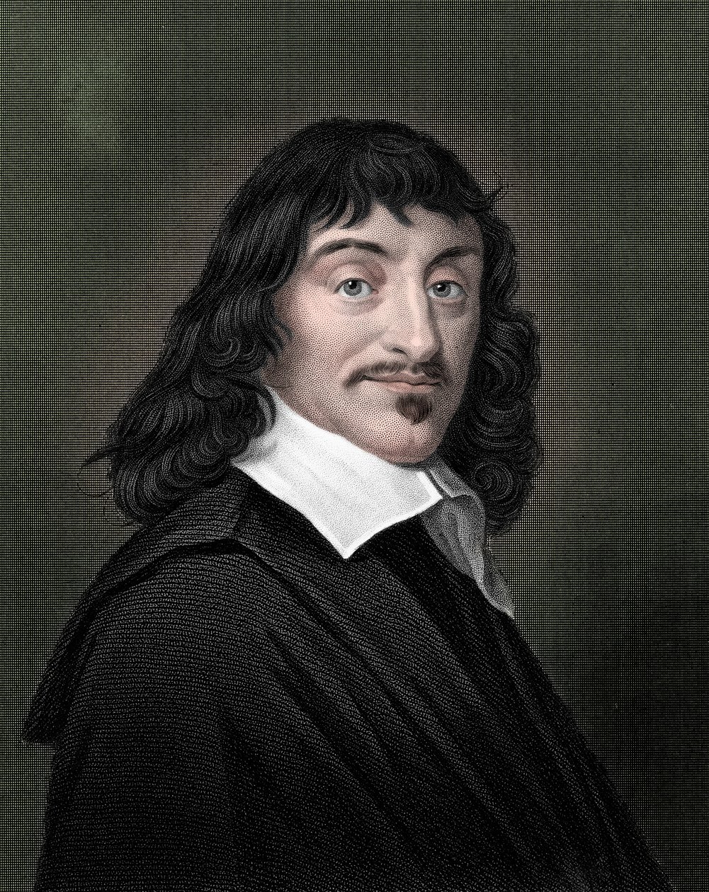 Rene Descartes, fransk filosof och matematiker, 1835 av Unbekannt