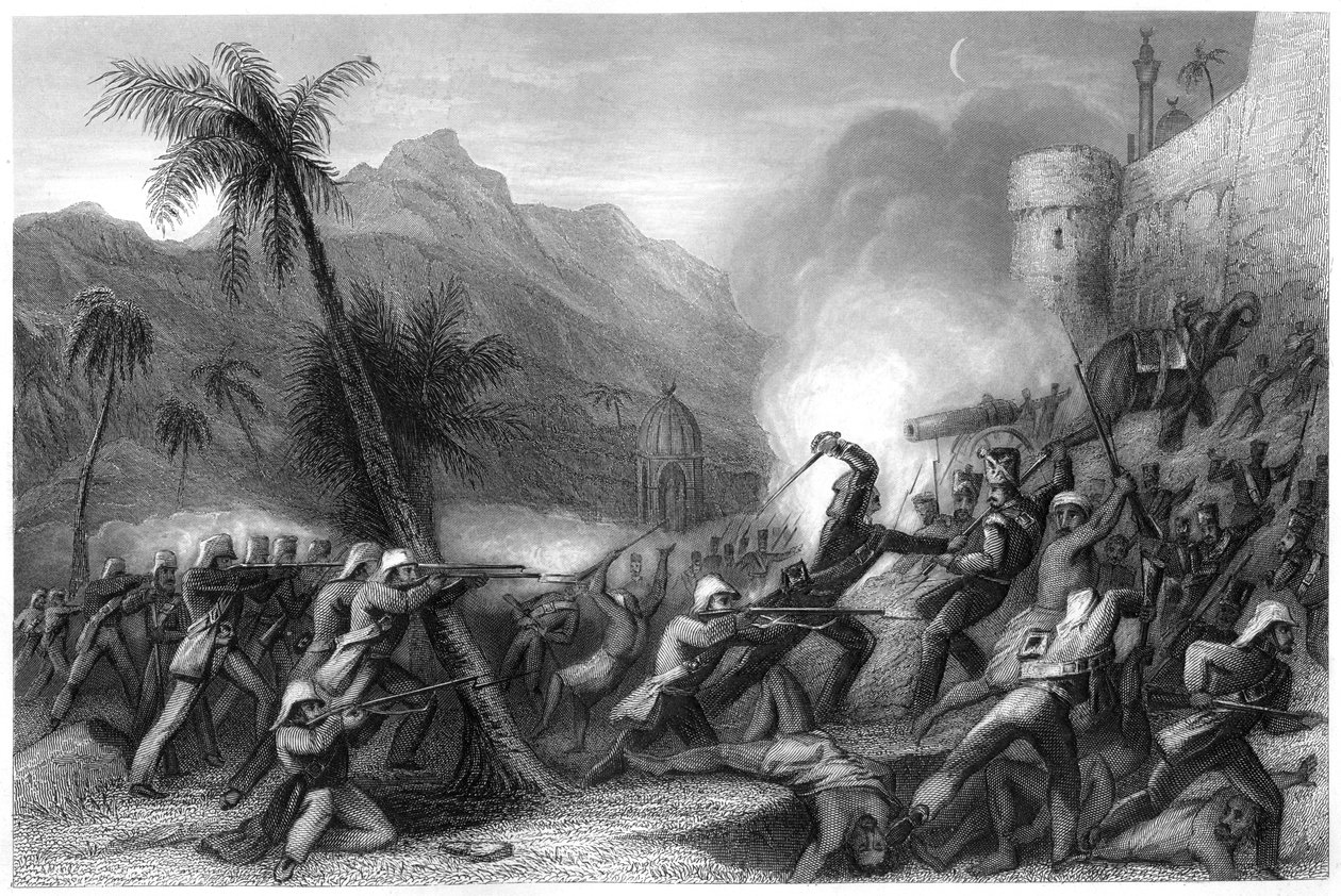 Avvisa en sortie före Delhi, 1857, c1860 av Unbekannt