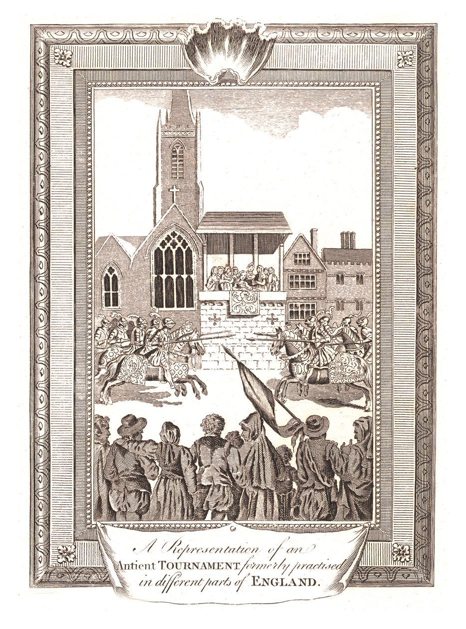 Representationer av en forntida turnering som praktiserades i olika delar av England, 1794 av Unbekannt