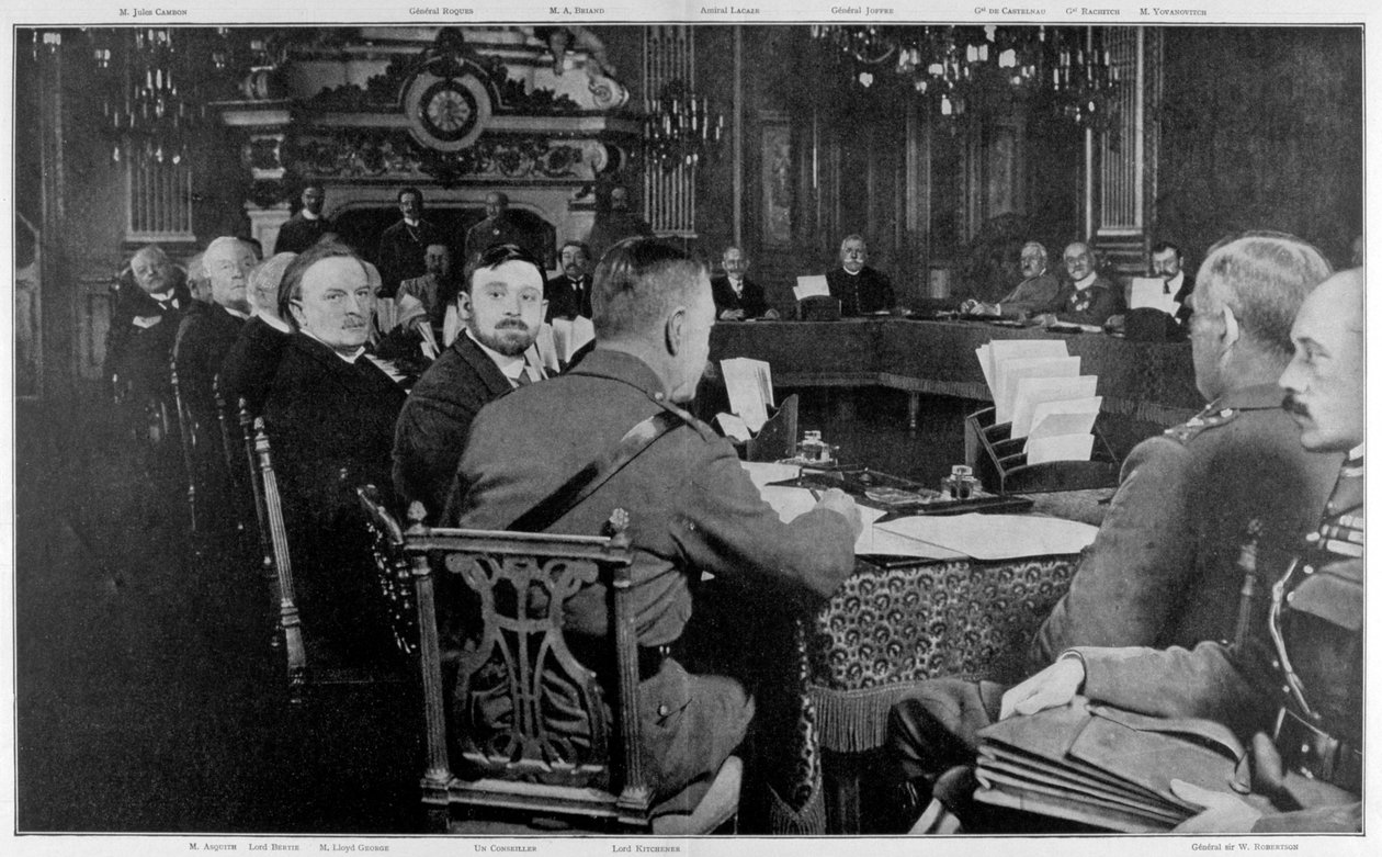 Representanter för de allierade regeringarna, Paris, första världskriget, 27-29 mars 1916 av Unbekannt