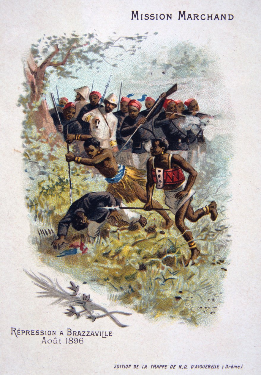 Förtryck i Brazzaville, augusti 1896 av Unbekannt