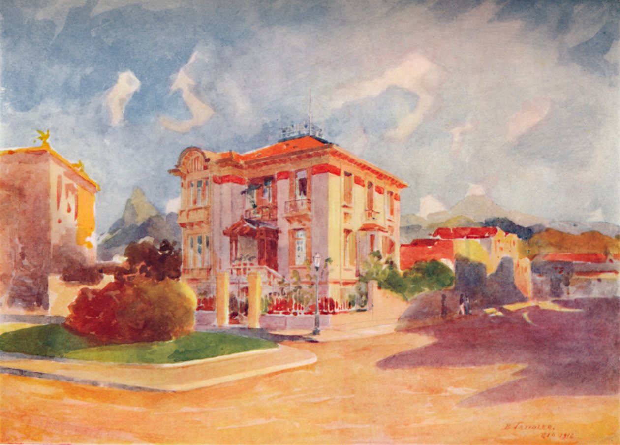 Bostad för H.E. Dr. Pedro de Toledo, tidigare jordbruksminister, Avenida Beira Mar, 1914 av Unbekannt