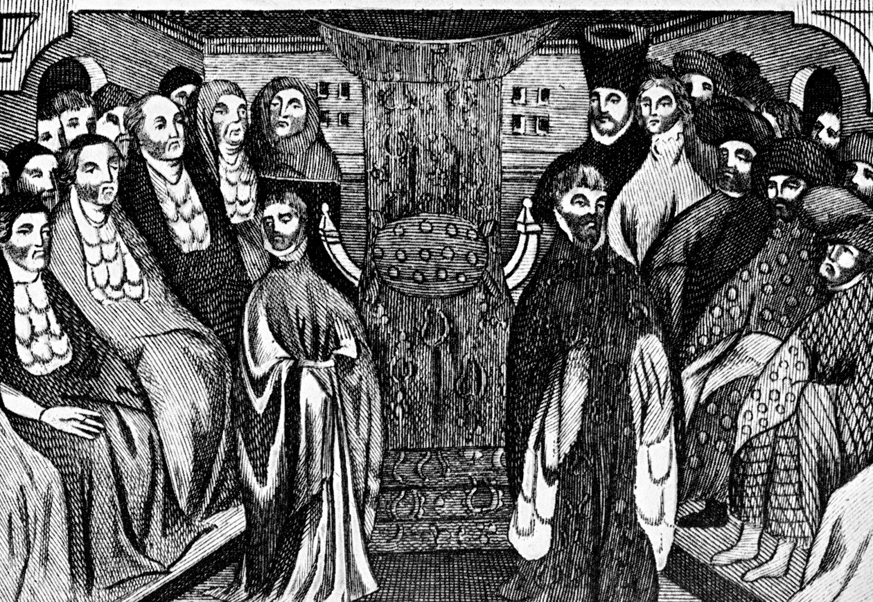 Richard II:s avskedsansökan, 1399, c1902-1905 av Unbekannt