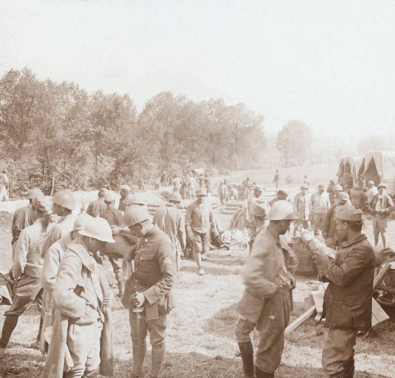 Rastplats, Genicourt, norra Frankrike, c1914-c1918 av Unbekannt