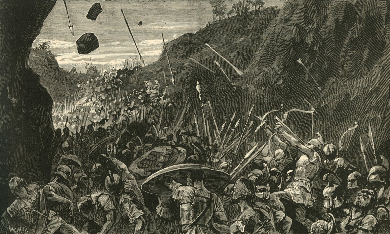 Atenarnas reträtt från Syrakusa, 1890. av Unbekannt