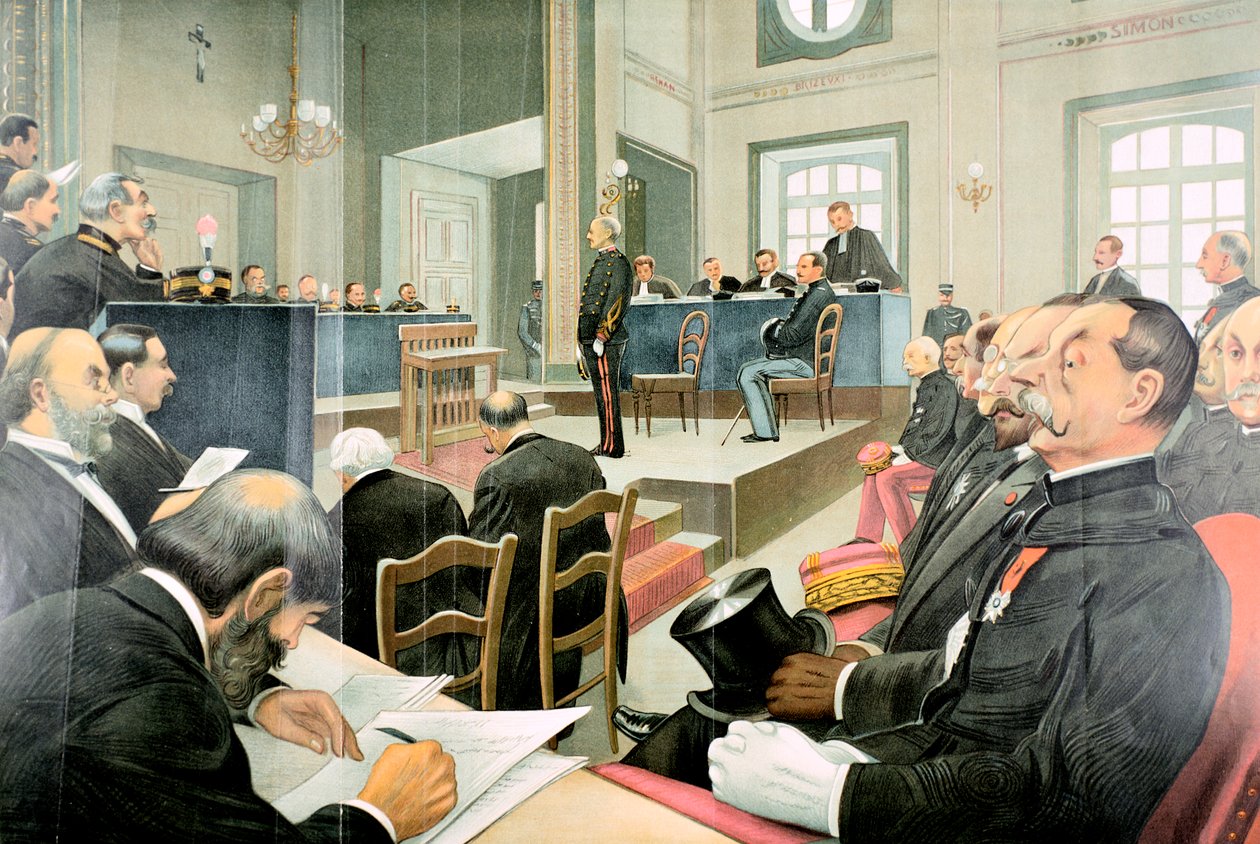 Återprövning av Albert Dreyfus, Rennes, Frankrike, 1899 av Unbekannt