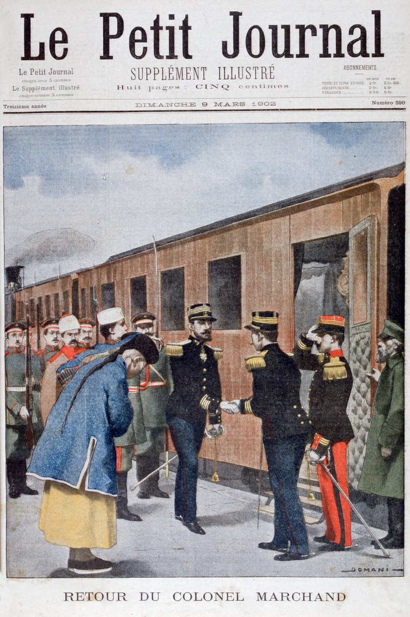 Överste Marchands återkomst till Kina, 1902 av Unbekannt