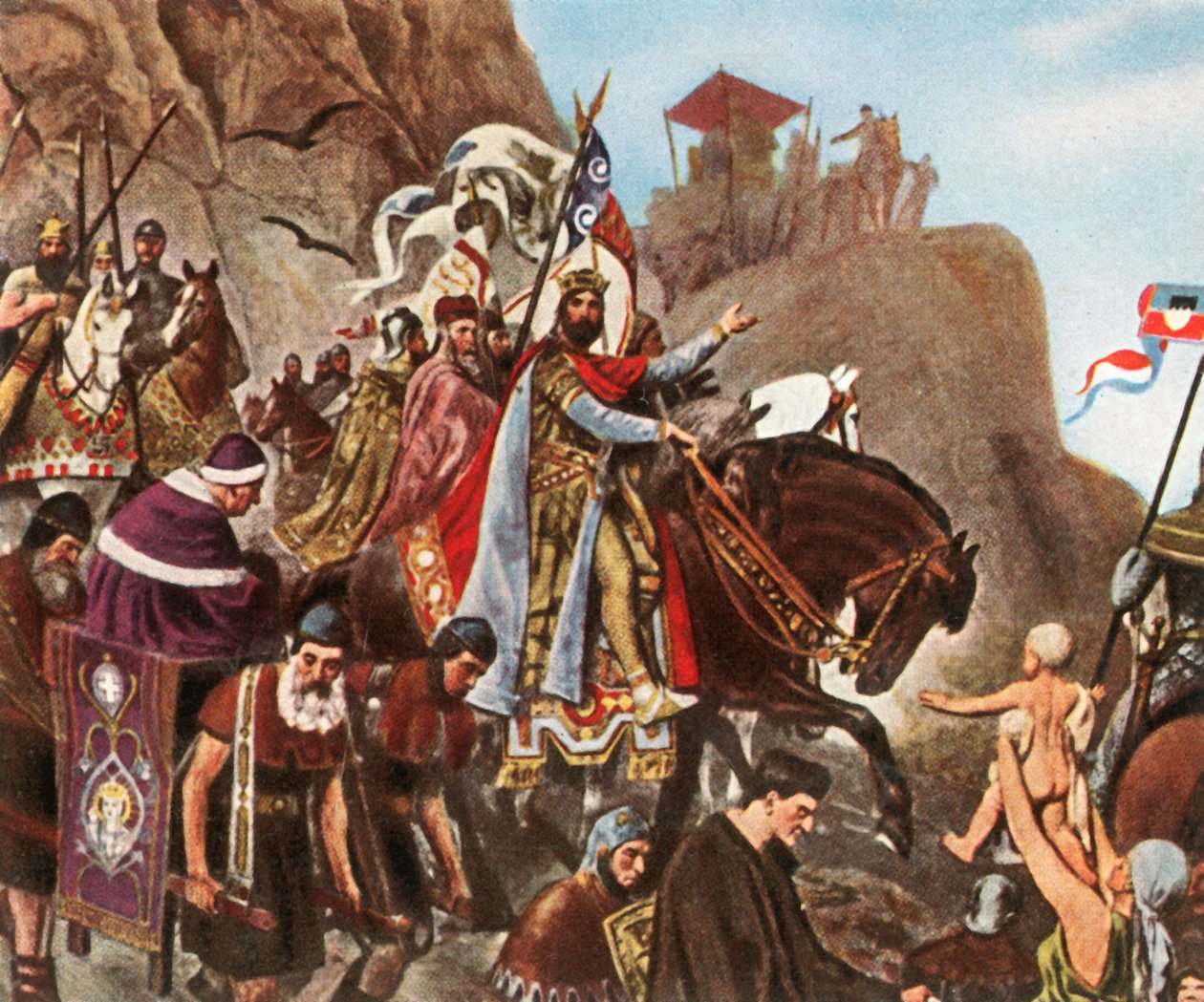 Henrik III:s återkomst från hans första resa till Rom, 1936. av Unbekannt