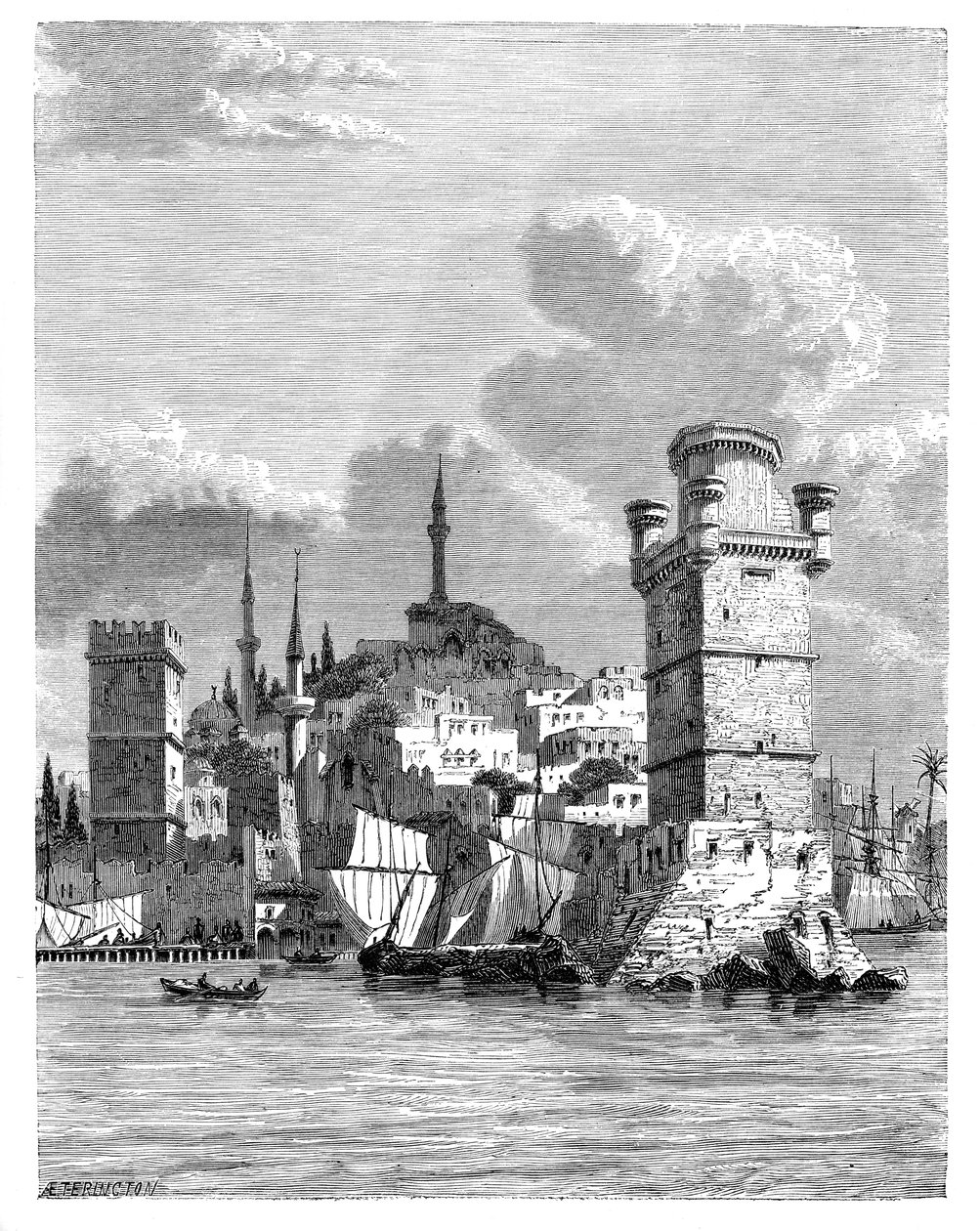 Rhodos, Grekland, 1895 av Unbekannt
