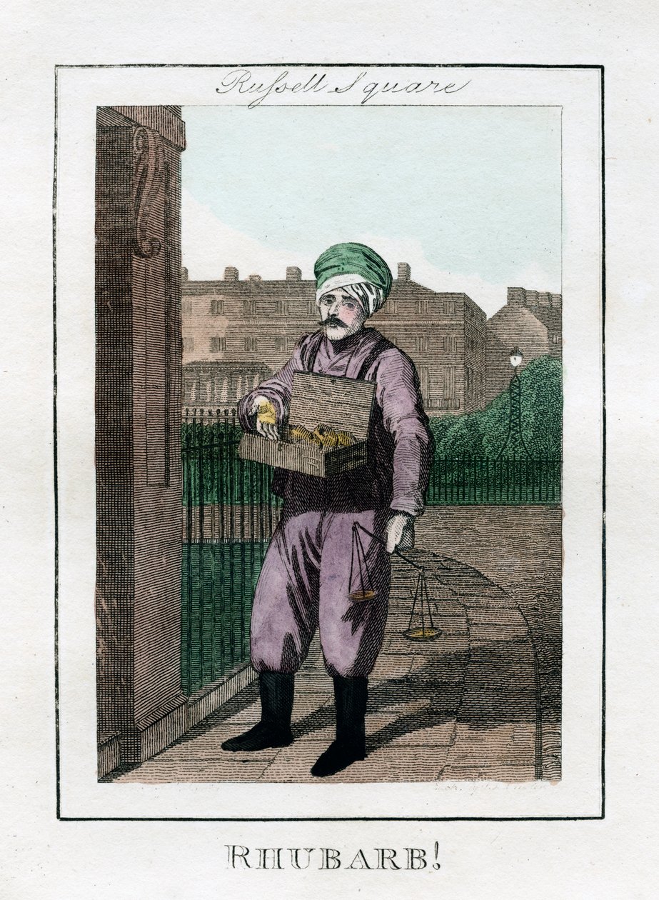 Rabarber, Russell Square, London, 1805 av Unbekannt
