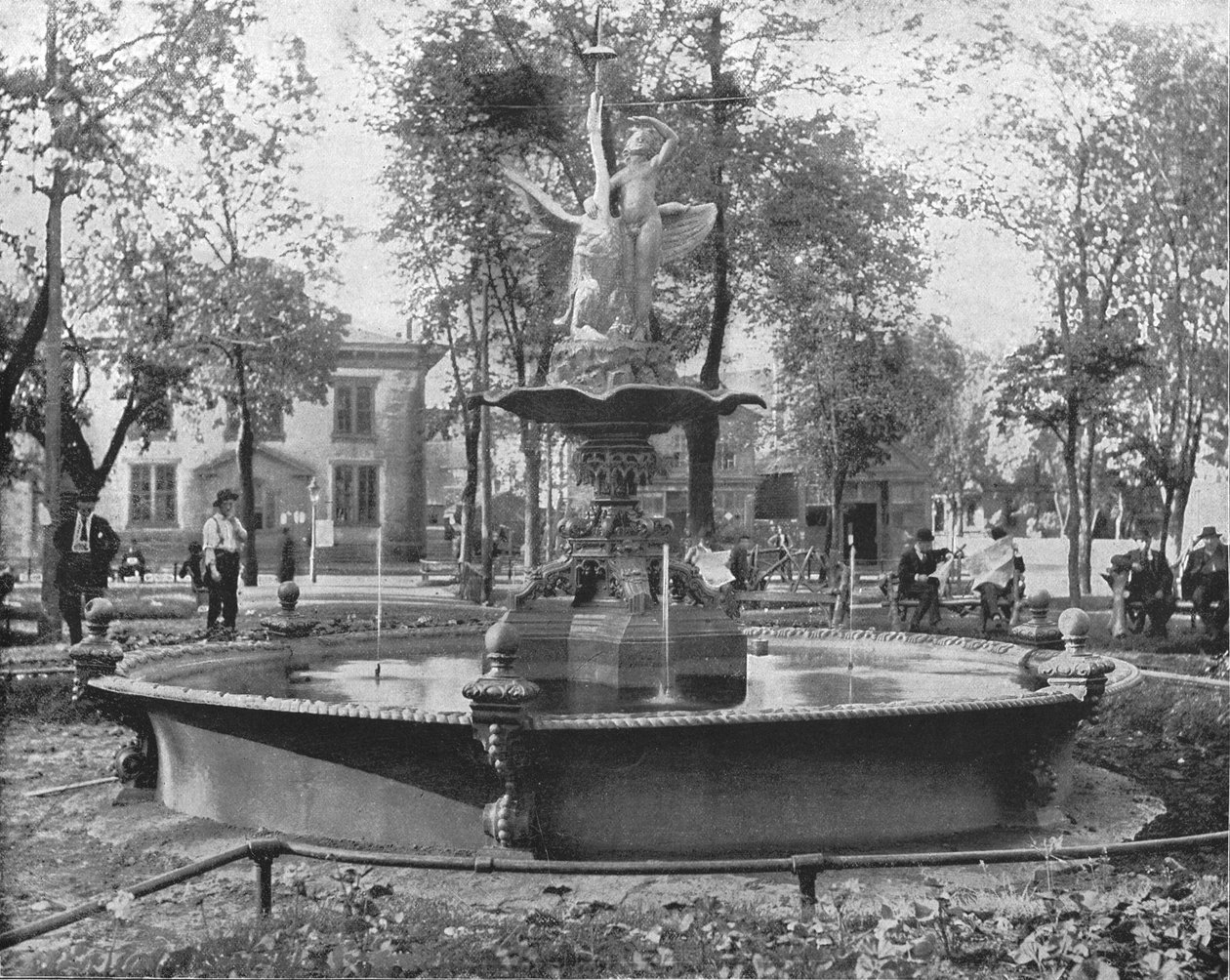 Rice Park, St. Paul, Minnesota, USA, c1900. av Unbekannt