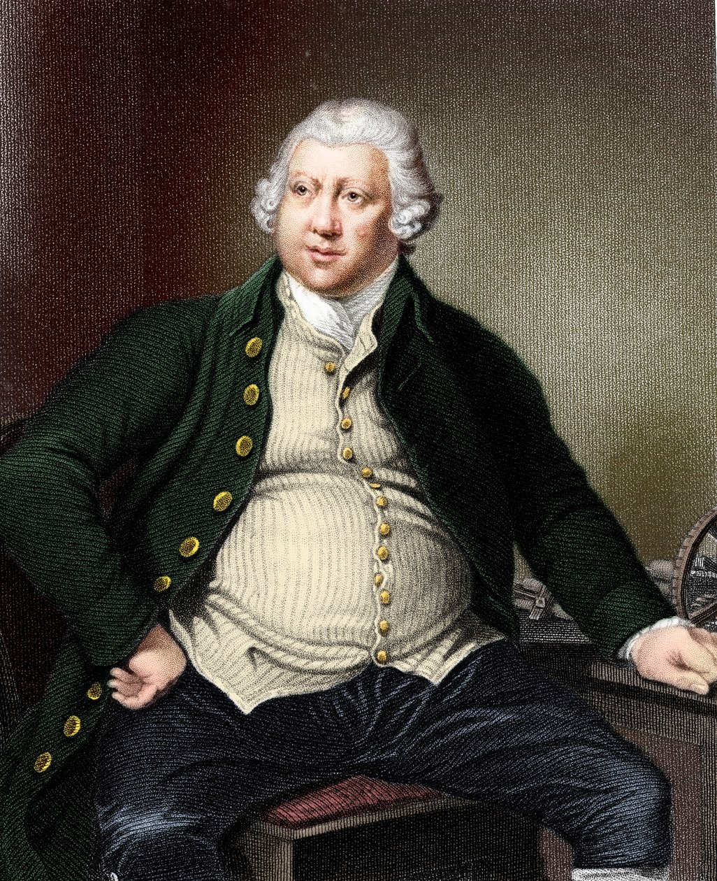 Richard Arkwright 1732-1792, brittisk industriman och uppfinnare av Unbekannt