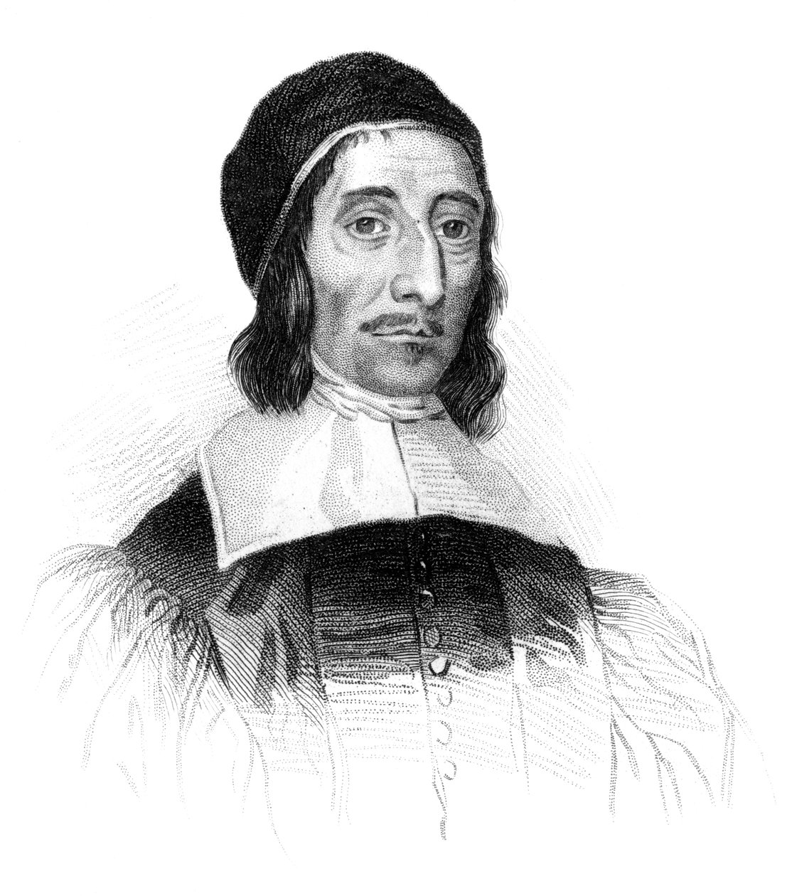 Richard Baxter, engelsk puritansk kyrkoledare och gudomlig lärd från 1600-talet, c1850 av Unbekannt