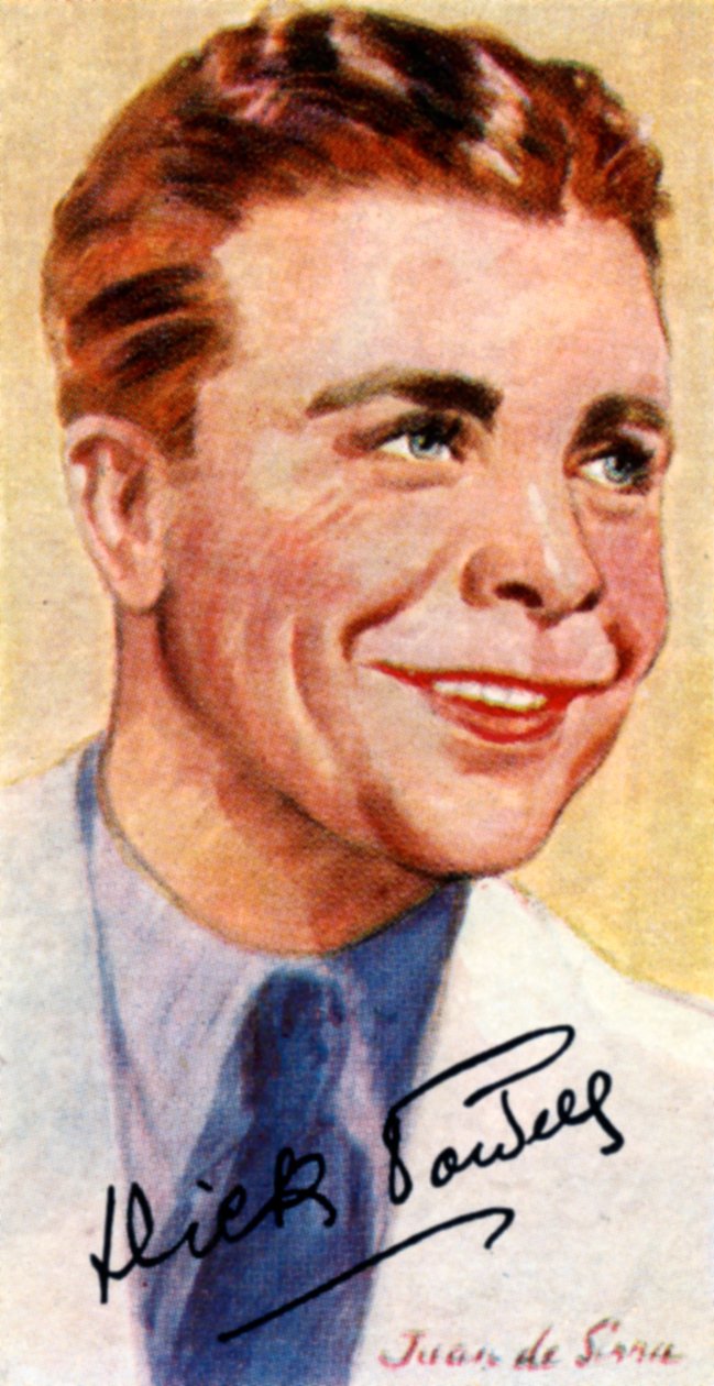 Richard Ewing Dick Powell, 1904-1963, amerikansk sångare, skådespelare, producent och regissör, 1900-talet av Unbekannt