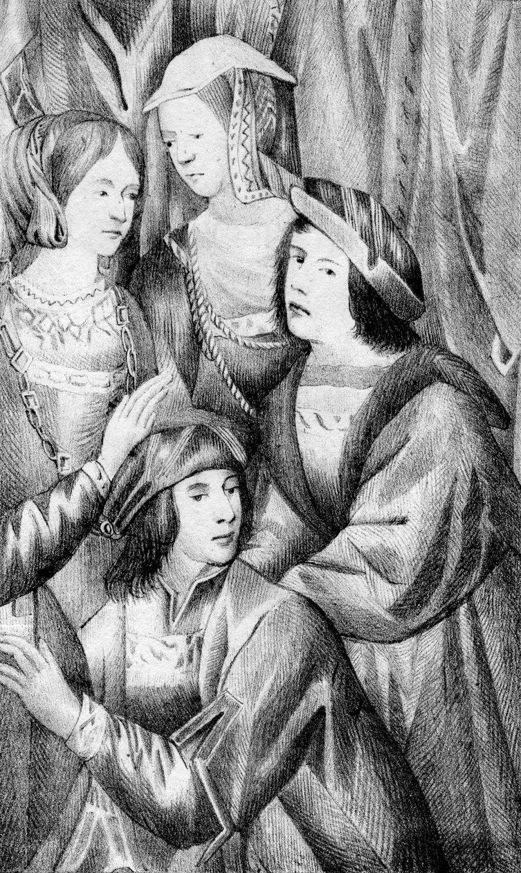 Richard III och Edward IV av Unbekannt