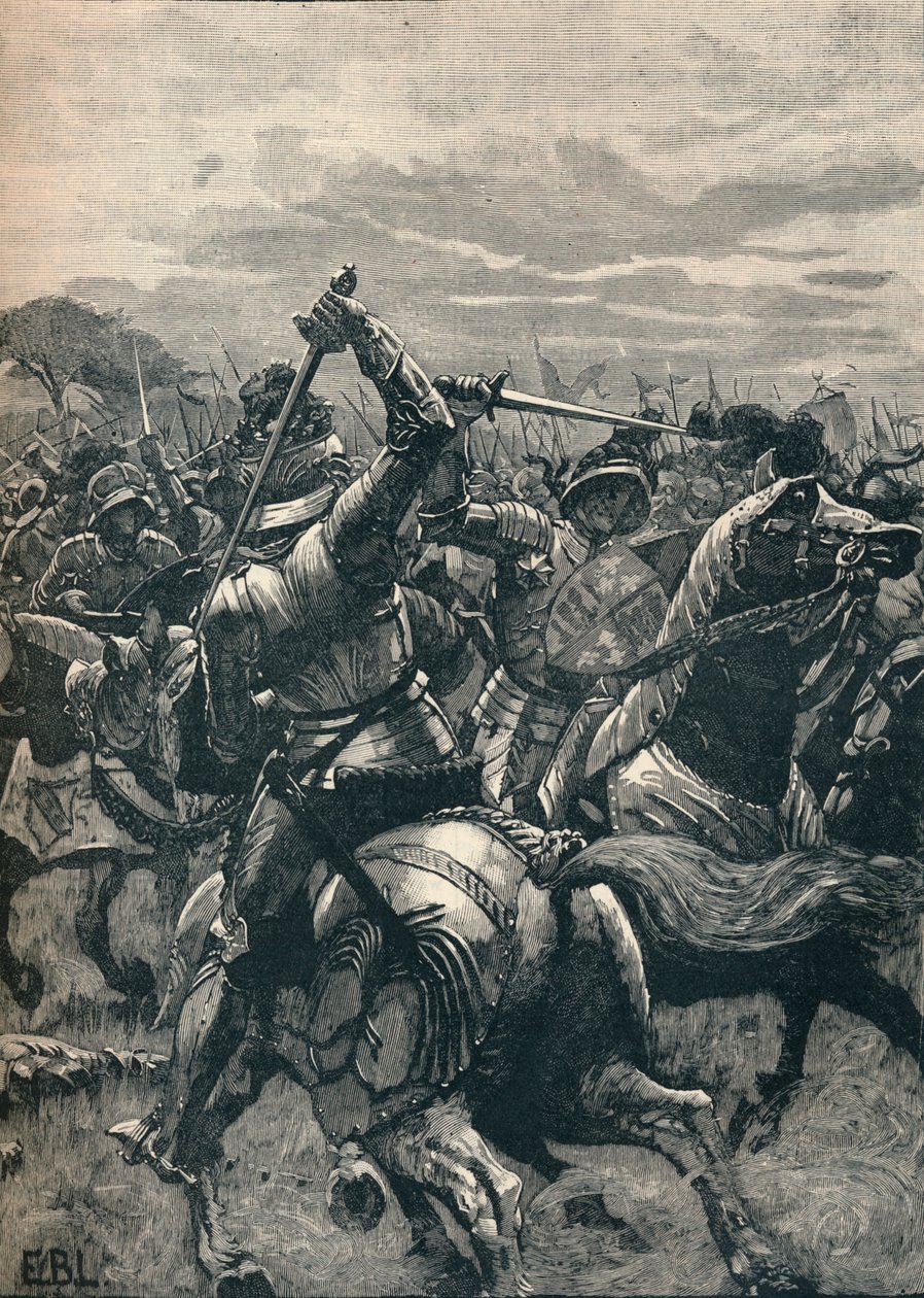 Richard III i slaget vid Bosworth, 1485 1905 av Unbekannt