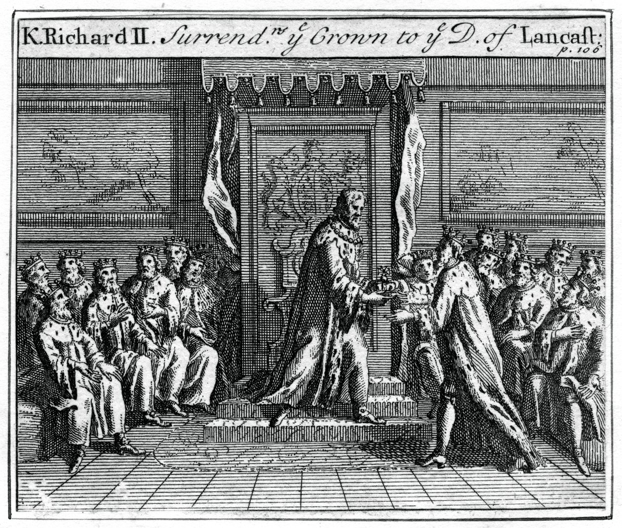 Richard II av England överlämnar sin krona, 1399 av Unbekannt