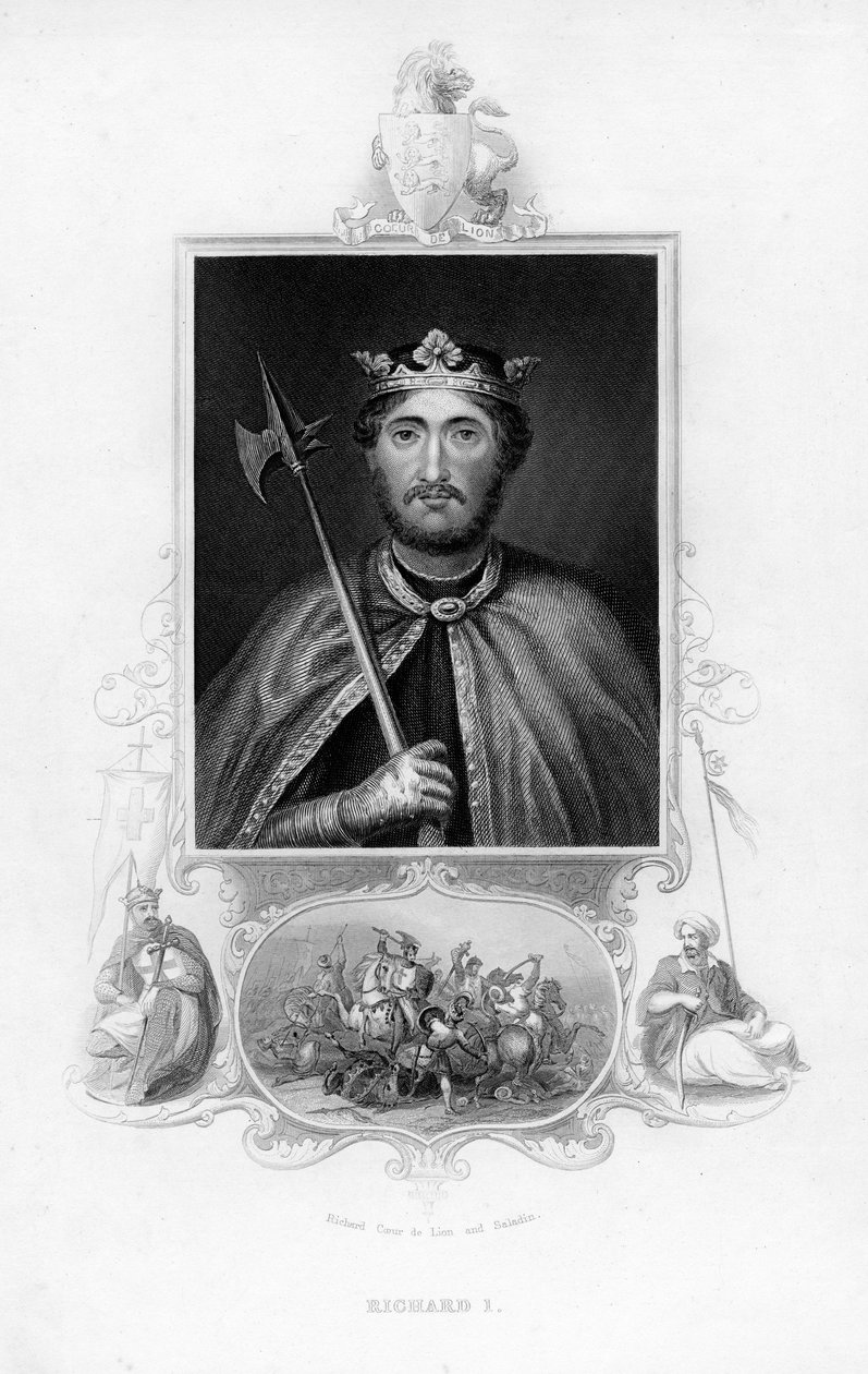 Richard I, kung av England, c1850 av Unbekannt