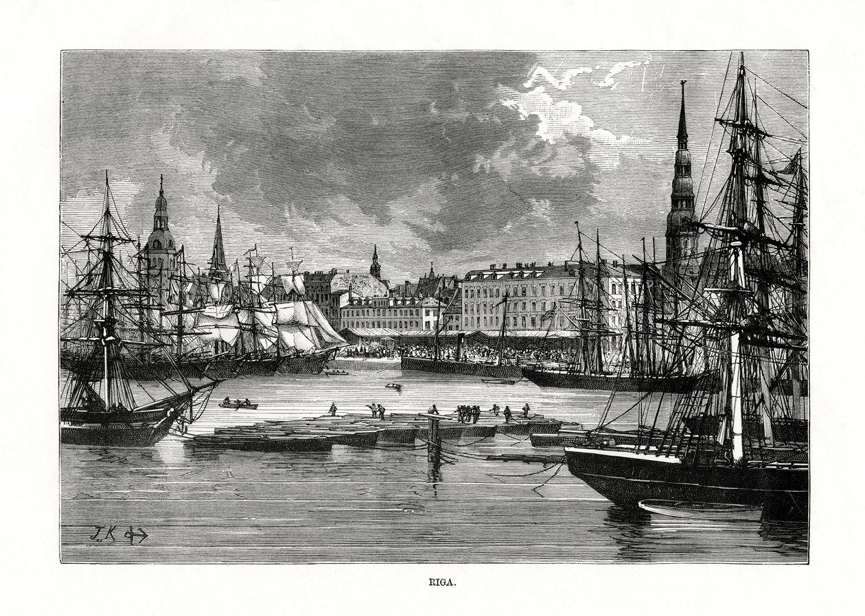Riga, Lettland, 1879 av Unbekannt