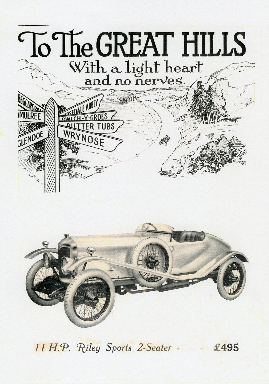 Riley MPH 2-sits sport, c1920-talet av Unbekannt