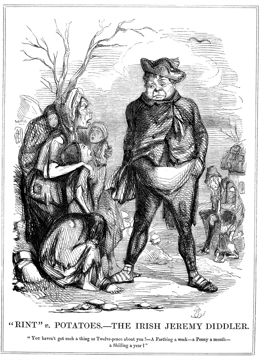 Rint v Potatoes - The Irish Jeremy Diddler, 1845 av Unbekannt