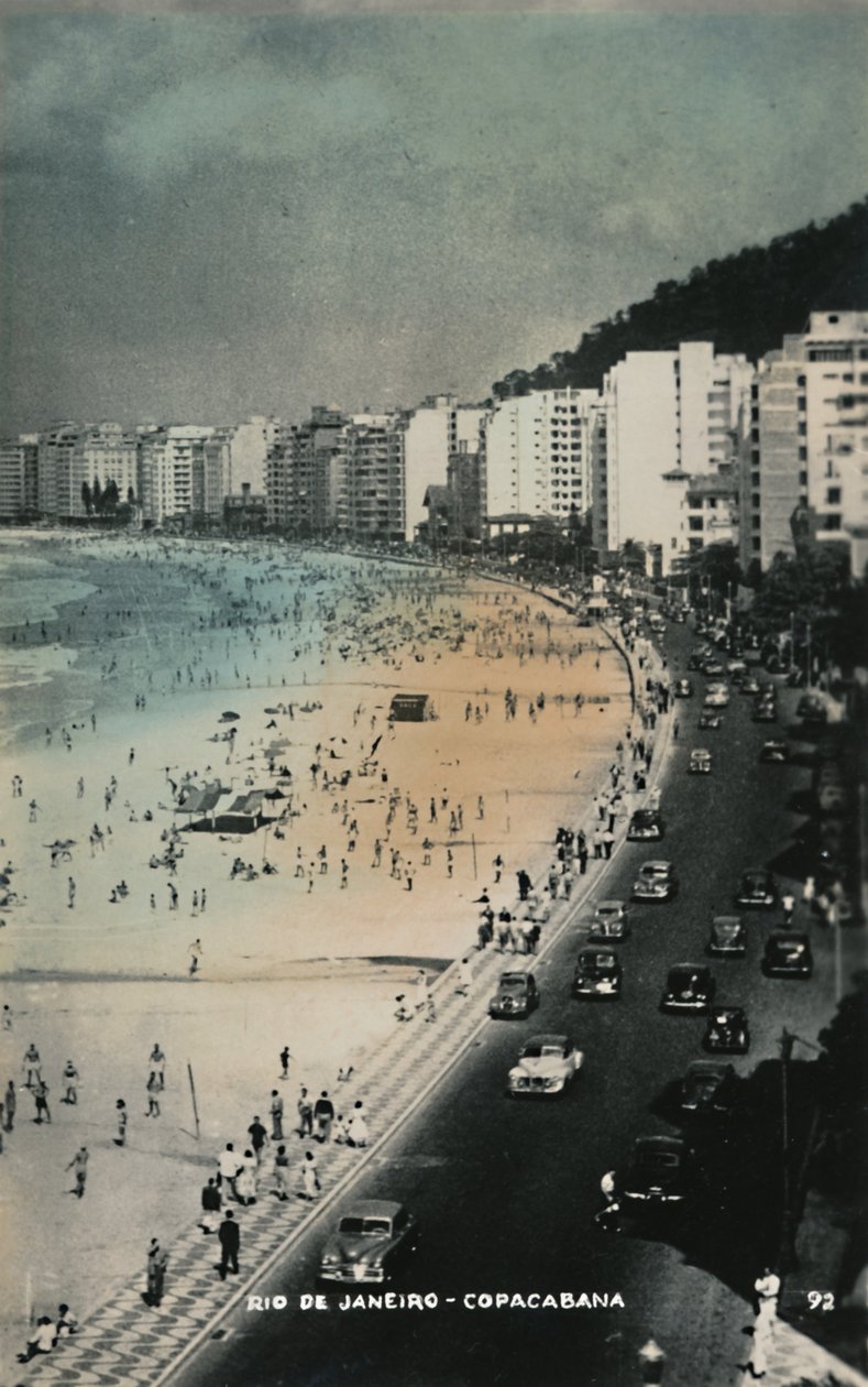 Rio de Janeiro - Copacabana, c1950-talet. av Unbekannt