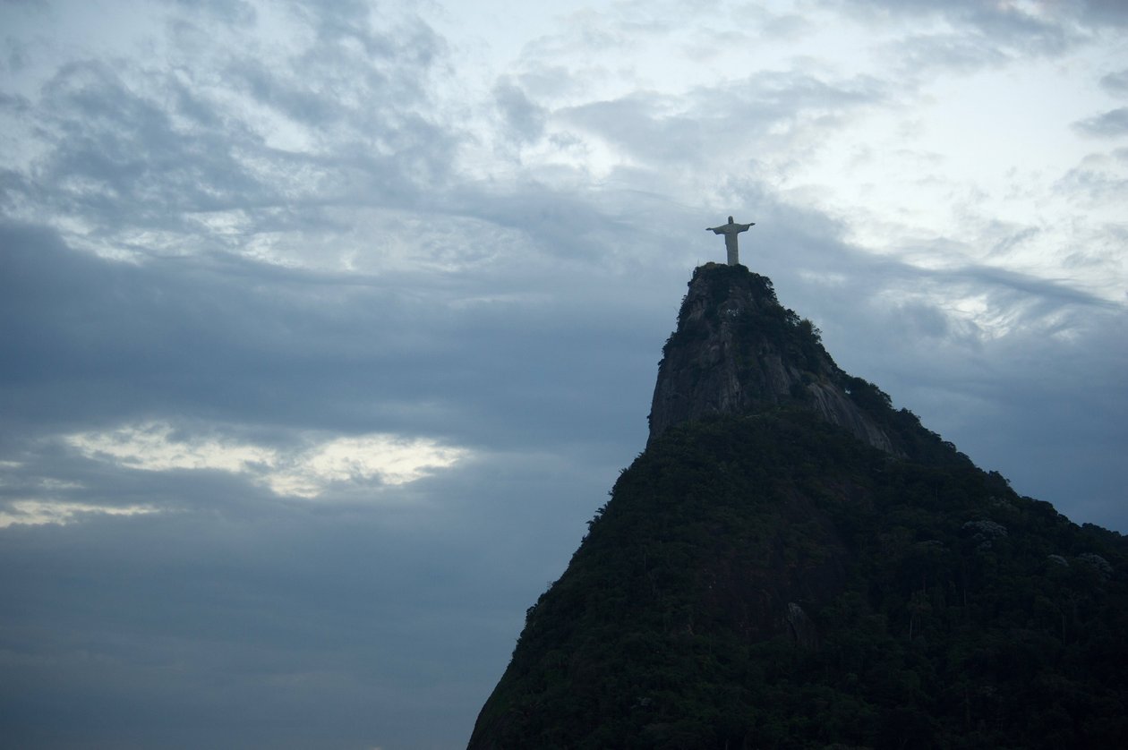 Rio de Janeiro, Staty av Kristus Återlösaren på Corcovado, Sockertoppen, Brasilien av Unbekannt