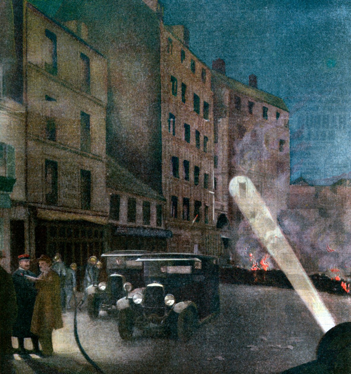 Upplopp på Rue Nationale, Paris, 1934 av Unbekannt